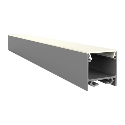 LED-Gigant Aluminium Profil N2 mit opale abdeckung 2 Meter lang (N2 profil alu) von LED-Gigant