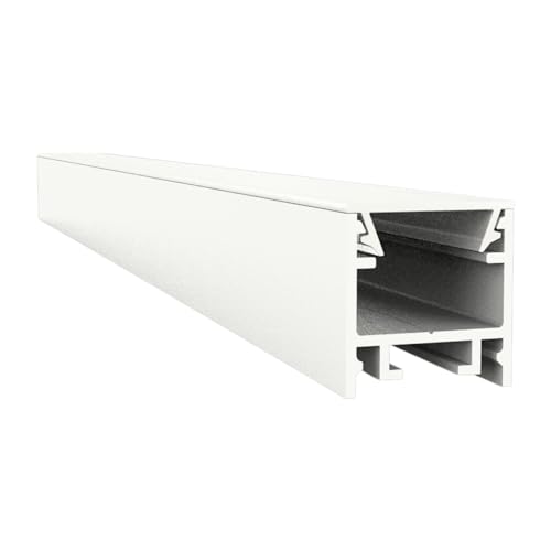 LED-Gigant | LED Aluminium Profil Weiß A2 Arrakis LED Profil 2m für LED Streifen + Abdeckung Opal LED Aluprofil, 910062 von LED-Gigant