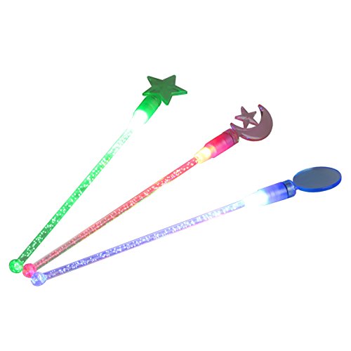 3er Set LED Cocktailstab, Cocktailrührer Rührstab, Stirrer Leuchtend Gemischt (Rot, Blau, Grün) Cocktailstäbchen Rührstäbchen Cocktail Deko von LED-Highlights