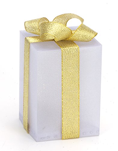 LED Geschenkbox Weihnachten Leuchtend 7 cm x 7 cm x 10 cm Weihnachtsdekoration Deko Weihnachten Beleuchtete Weihnachtsdeko Warmweiß von LED-Highlights