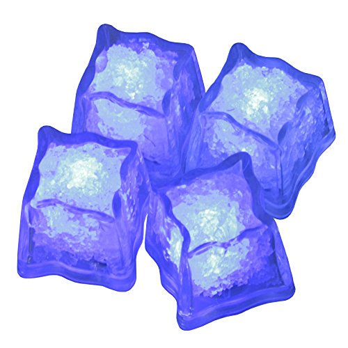 LED-Highlights 9er Set Deko Led Eiswürfel beleuchtet Blinkend Leuchtend Blau Led Leucht Eiswürfel LED Ice Cubes von LED-Highlights