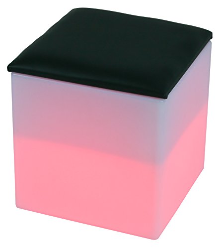 LED-Highlights Led Würfel 40x40 cm Leuchtwürfel Outdoor Aufladbar mit Akku und Fernbedienung RGB Farbwechsel 16 Farben Sitzwürfel Hocker Garten Würfelhocker von LED-Highlights