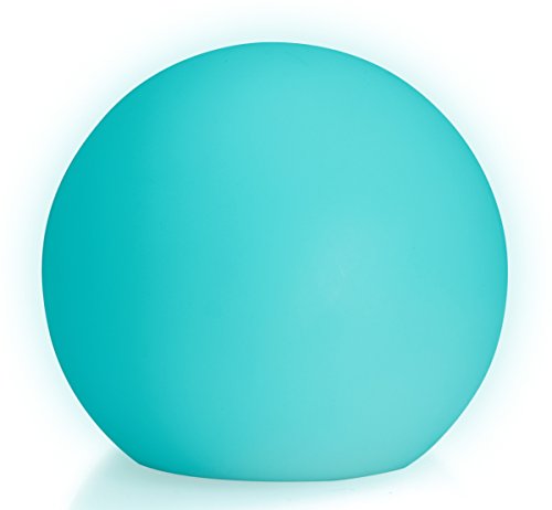 LED-Highlights Tischlampe Kugel 20 cm Aufladbar mit Akku Farbwechsel Fernbedienung Dimmbar Lampe Kugellampe, Kugelleuchte Leuchtkugel Innen von LED-Highlights