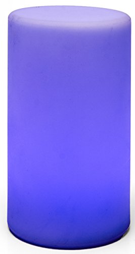 LED-Highlights Tischlampe Zylinder 20 x 10 cm Aufladbar mit Akku Farbwechsel Fernbedienung Led Stimmungslicht Nachtlicht Nachttischlampe Dimmbar von LED-Highlights