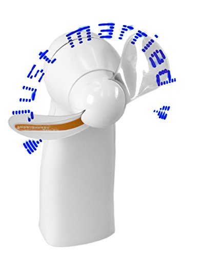 LED Ventilator "Just married" mit 11 blauen LED, Handventilator, Leuchtventilator von LED-Highlights