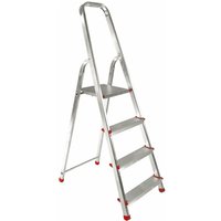 Inländische Aluminium scaletta - Alu Promo Step von 3 auf 7 Schritte steigt - 4 Gradini - H. da terra/piattaforma 76 cm von LED LEDS