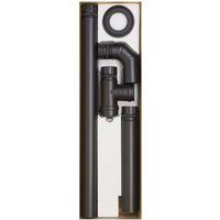 Led Leds - flügelrohr-kit für eco-pelletofen 5-TEILIG aus porellane-stahl von LED LEDS