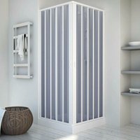 Led Leds - Angular pvc Duschkabine mit Faltöffnung 80 x 120 Walmodell von LED LEDS