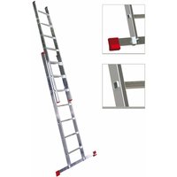 Led Leds - Einstellbare Treppenhaus -doppelte Aluminiumschritte mit ineinandergreifendem System - 2x8 gradini von LED LEDS
