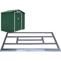Fundament-kit verzinktes fundament für metallgrünes gartenhaus L.340 von LED LEDS
