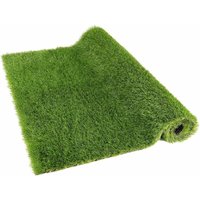 Synthetischer grüner Gras Teppich 30 mm gefälschter Rasen in einer Rollvilla Superior - Rotolo Altezza 2 mt x 5 mt (10mq) von LED LEDS