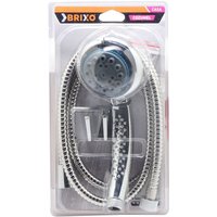 Led Leds - Voller Duschkit mit 7 flexiblen flexiblen Anpassungen und verchromten Brixo -Unterstützungen von LED LEDS