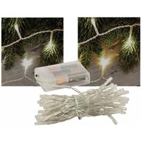 Serie Ketten -led -Batterieantrieb für Dekorationen und Fenster - 100 Led - Bianco Caldo cavo 7 mt von LED LEDS