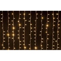TENDA LUMINOSA A BATTERIA 208 LED PER ESTERNO H.70x300 Cm BIANCO/CALDO von LED LEDS