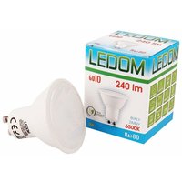 3 Stück ) ledom GU10 3W smd led Leuchtmittel Neutralweiß 4000K 240 Lumen 220-240V Ø50 Spot Strahler Einbauleuchte Energiesparlampe Glühlampe von LED LINE