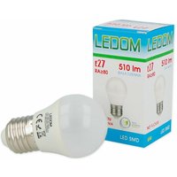 Led Line - 10 Stück] ledom E27 smd Leuchtmittel 230V ac 6W 510 Lumen Ø45 220-240V 240 Grad Abstrahlwinkel 4000K Neutralweiß Lampe Glühbirne von LED LINE