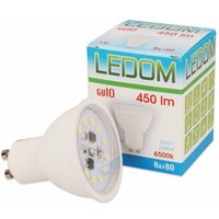 10 Stück] ledom GU10 5W smd led Leuchtmittel 6500K Kaltweiß 450 Lumen 220-240V Ø50 Spot Strahler Einbauleuchte Energiesparlampe Glühlampe von LED LINE