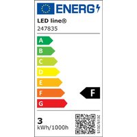 Led Line - 10x GU10 3W led Leuchtmittel 36° smd 2700K Warmweiß 273 Lumen Spot Strahler Glass Einbauleuchte Energiesparlampe Glühlampe von LED LINE