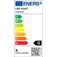 Led Line - 10x GU10 5W led Leuchtmittel 50° smd 2700K Warmweiß 410 Lumen Spot Strahler Einbauleuchte Energiesparlampe Glühlampe von LED LINE