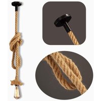 Led Line - Hängeleuchte Hängelampe Vintage Seilampe Pendelleuchte Aluminium Lampenfassung 10cm E27 Fassung Camel 4 Meter 1x E27 Fassung von LED LINE