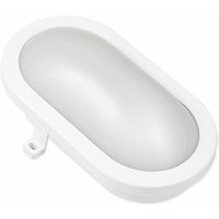 LED 12W Oval Lampe IP54 Kellerleuchte Neutralweiß 840 Lumen Deckenleuchte Feuchtraumleuchte Weiß von LED LINE