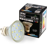 Led Line - 10x GU10 3W led Leuchtmittel Kaltweiß 6500K 273 Lumen Spot Strahler Einbauleuchte Energiesparlampe Glühlampe von LED LINE