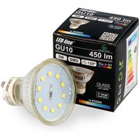 LED Line 10x GU10 5W LED Leuchtmittel Kaltweiß 6500K 450 Lumen Spot Strahler Einbauleuchte Energiesparlampe Glühlampe von LED LINE
