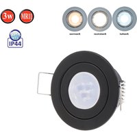 Led Line - IP44 Einbaustrahler Set GU4 MR11 Leuchte Spot Einbaurahmen Wasserdicht Lampe Rund Schwarz aus Aluminium mit GU5.3 Fassung 3W Leuchtmittel Led Line - IP44 Einbaustrahler Set GU4 MR11 Leuchte Spot Einbaurahmen Wasserdicht Lampe Rund Schwarz aus Aluminium mit GU5.3 Fassung 3W Leuchtmittel von LED LINE