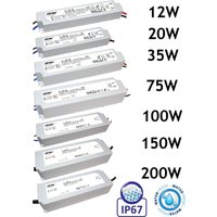 Led Line - led Trafo 20W 2A 12V Netzteil IP67 Wasserdicht Transformator für led Leuchtmittel Beleuchtung von LED LINE