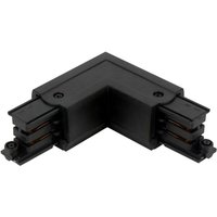 Led Line - Verbinder l für 3-Phasen-Stromschiene lumicanto links Schwarz mit Einspeisemöglichkeit prime von LED LINE