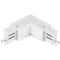 Led Line - Verbinder l für 3-Phasen-Stromschiene lumicanto links Weiß mit Einspeisemöglichkeit prime von LED LINE