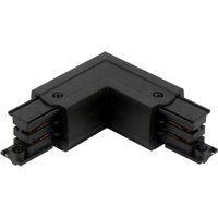 Led Line - Verbinder l für 3-Phasen-Stromschiene lumicanto rechts Schwarz mit Einspeisemöglichkeit prime von LED LINE