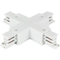 Led Line - Verbinder x für 3-Phasen-Stromschiene lumicanto Weiß mit Einspeisemöglichkeit prime von LED LINE