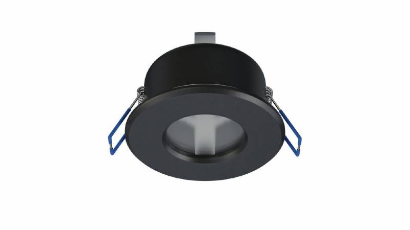 LED Labs LED Einbaustrahler LISA Deckenleuchte für GU10 Rund IP44 Ø 70 mm Bohrloch, ohne Leuchtmittel, Einbaurahmen von LED Labs