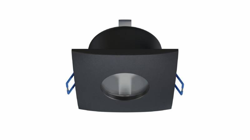 LED Labs LED Einbaustrahler XANA Deckenleuchte für GU10 quadratisch IP44 Ø 70 mm Bohrloch, ohne Leuchtmittel, IP44-Schutz von LED Labs
