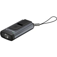 Led Lenser - ledlenser K6R Safety Wiederaufladbare Mini-Taschenlampe mit Schrillalarm und USB-Ladefunktion Grau von LED Lenser