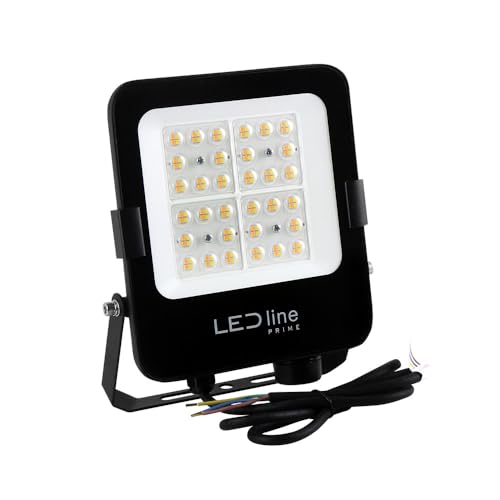 LED line PRIME LED Fluter Außenstrahler Flutlicht Schwarz IP66 50W 7000lm CCT 3000K/4000K/5000K 120° von LED line PRIME