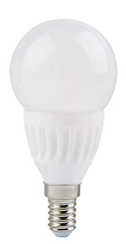 10x Stück E14 7W LED Leuchtmittel Neutralweiß 630 Lumen Kugelform Ceramic Energiesparlampe Glühlampe von LED-Line