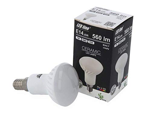 1x LED Line® E14 7W LED 560lm R50 JDR 170-250V SMD 2700K Warmweiß Leuchtmittel Spot Reflektor Lampe Glühbirne Beleuchtung von LED-Line