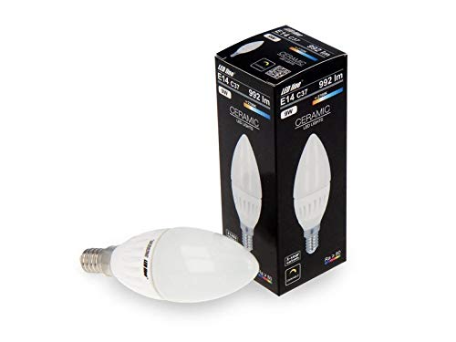6er Pack LED E14 C37 Leuchtmittel Lampe Birne Leuchte Beleuchtung Form: Kerze 9W 992 Lumen Dimmbar neutralweiß von LED-Line