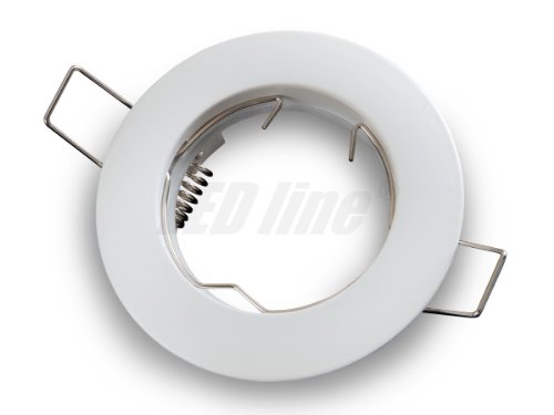 LEDLine Einbaustrahler, LED und Halogen GU10 MR16 Einbauspot Spot Rund Metall Weiss ideal für LED Lampen + MR16 Fassung von LED-Line