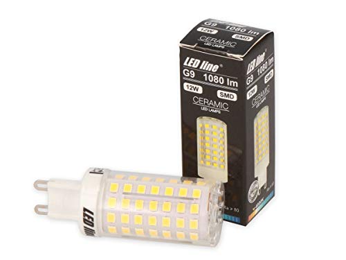 G9 LED 10er Pack Leuchtmittel 12W Kaltweiß 1080 Lumen Stiftsockel Energiesparlampe Glühbirne Glühlampe sparsame Birne von LED-Line