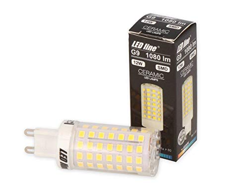 G9 LED 10er Pack Leuchtmittel 12W Warmweiß 1080 Lumen Stiftsockel Energiesparlampe Glühbirne Glühlampe sparsame Birne von LED-Line