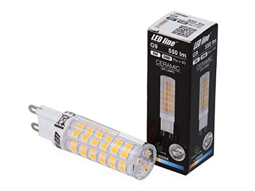 G9 LED 10er Pack Leuchtmittel 6W Neutralweiß 550 Lumen Stiftsockel SMD Energiesparlampe Glühbirne Glühlampe sparsame Birne von LED-Line