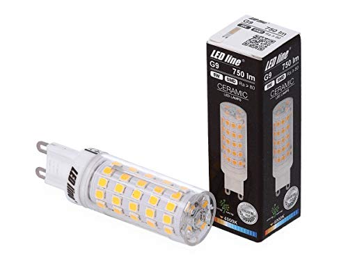 G9 LED 6er Pack Leuchtmittel 8W Neutralweiß 750 Lumen Stiftsockel Energiesparlampe Glühbirne Glühlampe sparsame Birne von LED-Line