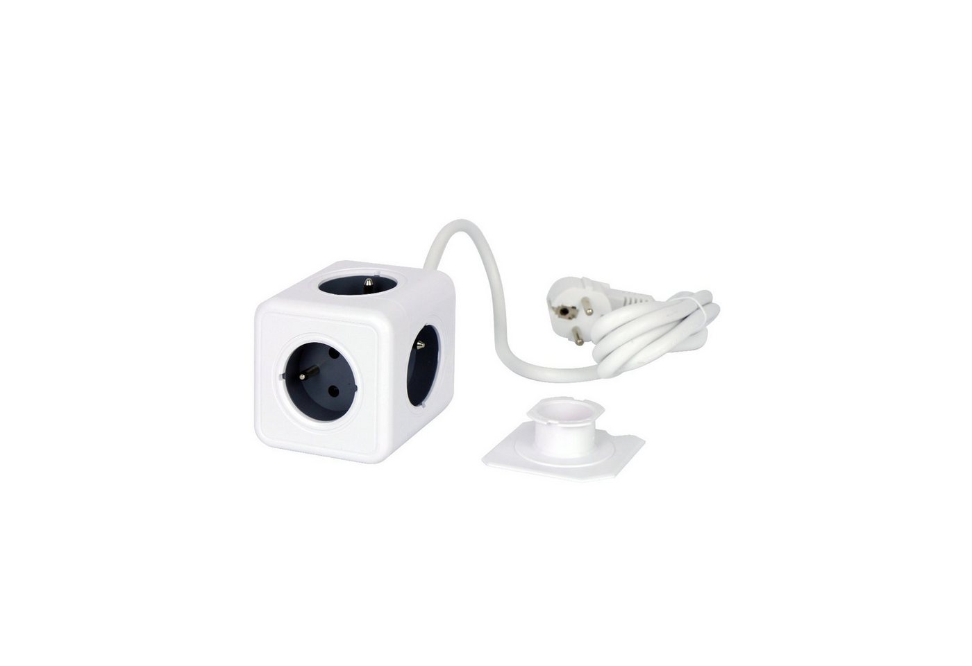 LED-Line AURA line CUBE Adapter 4/5-fach Steckdose Steckdosenleiste (Kabellänge 1.5 m) von LED-Line