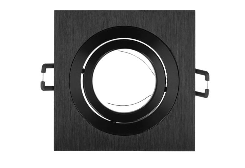 LED-Line LED Einbaustrahler LED line® Einbaustrahler max. 35W Spot schwenkbar IP20 eckig schwarz, Nein, schwarz gebürstet von LED-Line