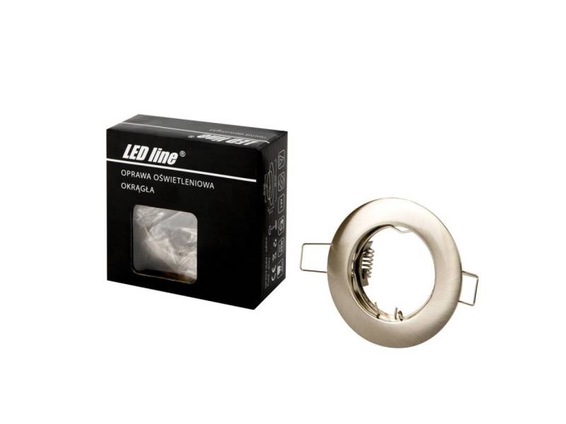 LED-Line LED Einbaustrahler LED line® Einbaustrahler max. 35W Spot IP20 Downlight rund satin, sandgestrahlt von LED-Line