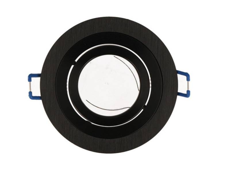 LED-Line LED Einbaustrahler LED line® Einbaustrahler max. 35W Spot schwenkbar IP20 rund schwarz, schwenkbar von LED-Line