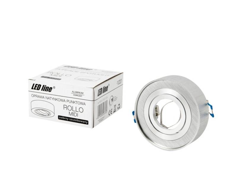 LED-Line LED Einbaustrahler ROLLO MIDI Einbaustrahler max. 35W IP20 Downlight schwenkbar silber, nein, silber gebürstet, schwenkbar von LED-Line